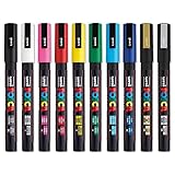 POSCA - PC-3M - Lackmarker Kunststifte - 0,9-1,3 mm - Marker , 10 Stück (1er Pack)