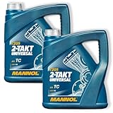 2x 4L MANNOL Motoröl 2-Takt Universal API TC