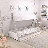 habeig Babybett, Tipi, mit Lattenrost, Bett, 70x140cm, Kleinkindbett, Kinderbett,...