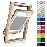 Estika Custom Dachfenster Plissee - Nach maß - Premium Kollektion 23 Stoff Farben -...