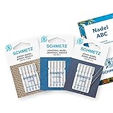 SCHMETZ Nähmaschinennadeln Starter-Set | 5 Universal-Nadeln | 5 Jersey-Nadeln | 5...