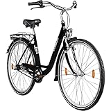 ZÜNDAPP Damenfahrrad 28 Zoll | Retro Damen Fahrrad mit tiefem Einstieg und 3 Gang Shimano...