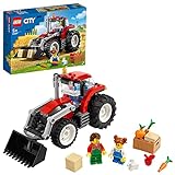 LEGO City Traktor Spielzeug, Bauernhof Set mit Minifiguren und Tierfiguren, toll als...