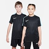 Nike Unisex Kinder K Df Acd23 Top Ss Br T-Shirt, Black/Indigo Haze/Baltic Blue, 74