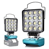 Edtran Akku Lampe Für Makita 18v, 48W Kabellose Led Arbeitsleuchte Akku, Hell...