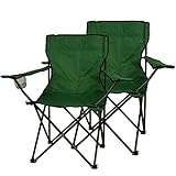 Nexos 2-er Set Angelstuhl Anglerstuhl Faltstuhl Campingstuhl Klappstuhl mit Armlehne und...