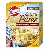 Pfanni Kartoffel Püree mit Räucherspeck & Zwiebeln für ein leckeres Kartoffelgericht...