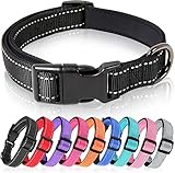 HEELE Hundehalsband, weich gepolstertes Neopren Nylon Hunde Halsband für kleine mittlere...