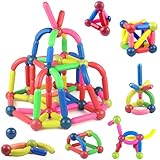 Magnetic Sticks,Magnetische Bausteine Spielzeug,Magnet Bausteine für Kinder,66...