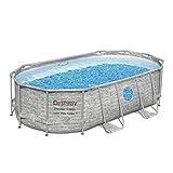 Bestway Power Steel Swim Vista Series Frame Pool Komplett-Set mit Filterpumpe...