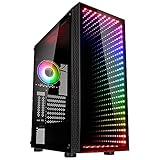 Kolink Void Rift PC Gehäuse Midi Tower Case mit ARGB-beleuchteter Front, Glas...