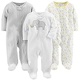 Simple Joys by Carter's Unisex Baby 3-Pack Neutral Sleep and Play Kleinkindschläfer,...