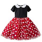 Kleinkind Kinder Baby Mädchen Polka Dots Tüll gespleißtes Ballettkleid Geburtstagsfeier...