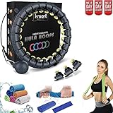 Smart Hula-Hoop, gewichteter Hula-Hoop, verstellbar, für Fitnessübungen, gewichtet, 27...