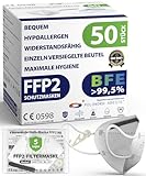 ADESTE - 50 FFP2 Masken, hygienische 5-langen Staubschutzmaske,...