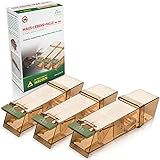 Gardigo® Mausefalle Lebend 3er Set I Tierfreundliche Lebendfalle für Mäuse I Leicht zu...