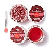 ANAiRUi Lippenpflegeset – Lippenbalsam-Maske und Lippenzucker-Peeling-Set –...