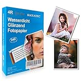 100 Blatt Fotopapier 10x15 hoch glänzend Tintenstrahldrucker 240g/m² Photopapier...