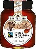 Breitsamer Faires Frühstück Honig, Fairtrade Waldhonig flüssig, 500 g