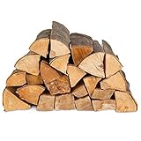 100kg (4x25kg) Brennholz & 100 Bioanzünder - Kaminholz 100% Buchenholz...