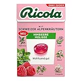 Ricola Himbeere Melisse, 50g Böxli original Schweizer Kräuter-Bonbons mit 13...