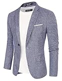 PJ PAUL JONES Sportlich Herren Regular Fit Business Sakko EIN Knopf Freizeit Blazer (Blau,...