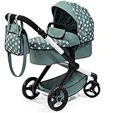 Bayer Design 17058AA Puppenwagen Xeo mit Tasche, höhenverstellbarer Griff,...