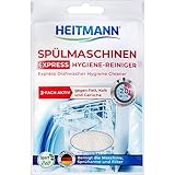 HEITMANN Express Spülmaschinen Reiniger 30g: Reiniger für Geschirr, 3fach aktiv gegen...