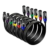 EBXYA XLR-Kabel Mikrofonkabel 1M 6 Pack 3-poliges symmetrisches XLR-Kabel...