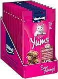 Vitakraft Cat Yums, Katzensnack, mit herzhafter Leberwurst, extra fleischig, mit...