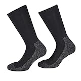 TippTexx 24 5 Paar Silbersocken, X-static Socken (Schwarz/Grau, 43/46)