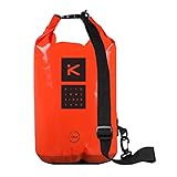 Hiko Rover Cylindric 10 Liter Trockentasche Packsack Kajak Zubehör Dry Bag, Farbe:Fluo...