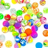 HAKACC 50 Stück Flummies für Kinder 25 mm Flummis Springball Bunte Flummis Gummibälle...