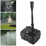 Forever Speed 4 in 1 Teichpumpe Springbrunnenpumpe mit Filter, 5W/9W/11W...