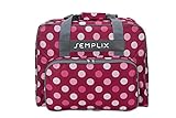 SEMPLIX Nähmaschinentasche Polka Dots, Beere/Rosa, 45x34x24 | stabile Transport und...