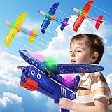 Flugzeug Spielzeug für Kinder, 3 Stück Wurfgleiter Styroporflieger Katapult...