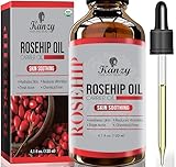 Kanzy Hagebuttenöl Bio Kaltgepresst 100% Rein 120ml Rosehip Oil Wildrosenöl für Haut...