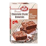 RUF Chocolate Chunk Brownies, Backmischung für saftig weiche Brownies mit...