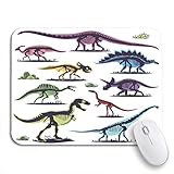 Mauspad Skelette Von Dinosauriern Silhouetten Fossiler Knochen Tyrannosaurus...