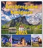 Berchtesgaden Königssee Postkartenkalender 2025: mit Mondphasen und allen...