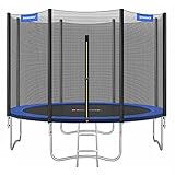 SONGMICS Trampolin Ø 305 cm, Gartentrampolin für Kinder mit Sicherheitsnetz,...