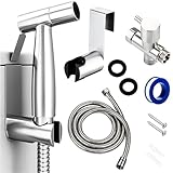 Premium Edelstahl Bidet Handbrause Set: HOMURY Bidet Sprayer mit G1/2' Ventil, Bidet...