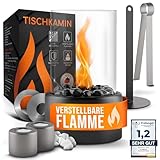 flammtal - Tischkamin [4h Brenndauer] - Tischfeuer für Indoor & Outdoor - Mit...