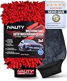 Ivality® Premium Auto Waschhandschuh | Lackschonend & saugstark | 3in1...