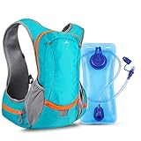 GIEMIT Trinkrucksack, Fahrradrucksack Laufrucksack Rucksack mit Trinkblase 2L, Trinkbeutel...