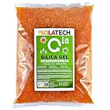 ISOLATECH Silica Gel regenerierbar Trockenmittel orange 500g Beutel Silicagel...