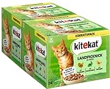 KITEKAT Portionsbeutel Multipack Vorratspack Landpicknick in Sauce 2X 24x85g,...