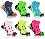 sesto senso Sport Socken Damen Herren 6 Paar Bunte Sportsocken Laufsocken Graphit Grau...