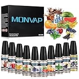 MONVAP 10 * 10 ml Premium Liquid in Flasche für Aroma-Verdampfer, 10er/pack