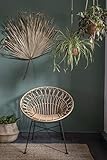 Vintagehaus Gartenstuhl Hacienda Rattan Natur Peacock In/Outdoor Unverschraubtes Gestell